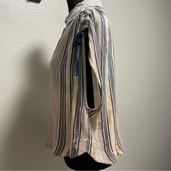 Free People Womens Baby Blues Button Down Size MEDIUM - Picture 5 of 8